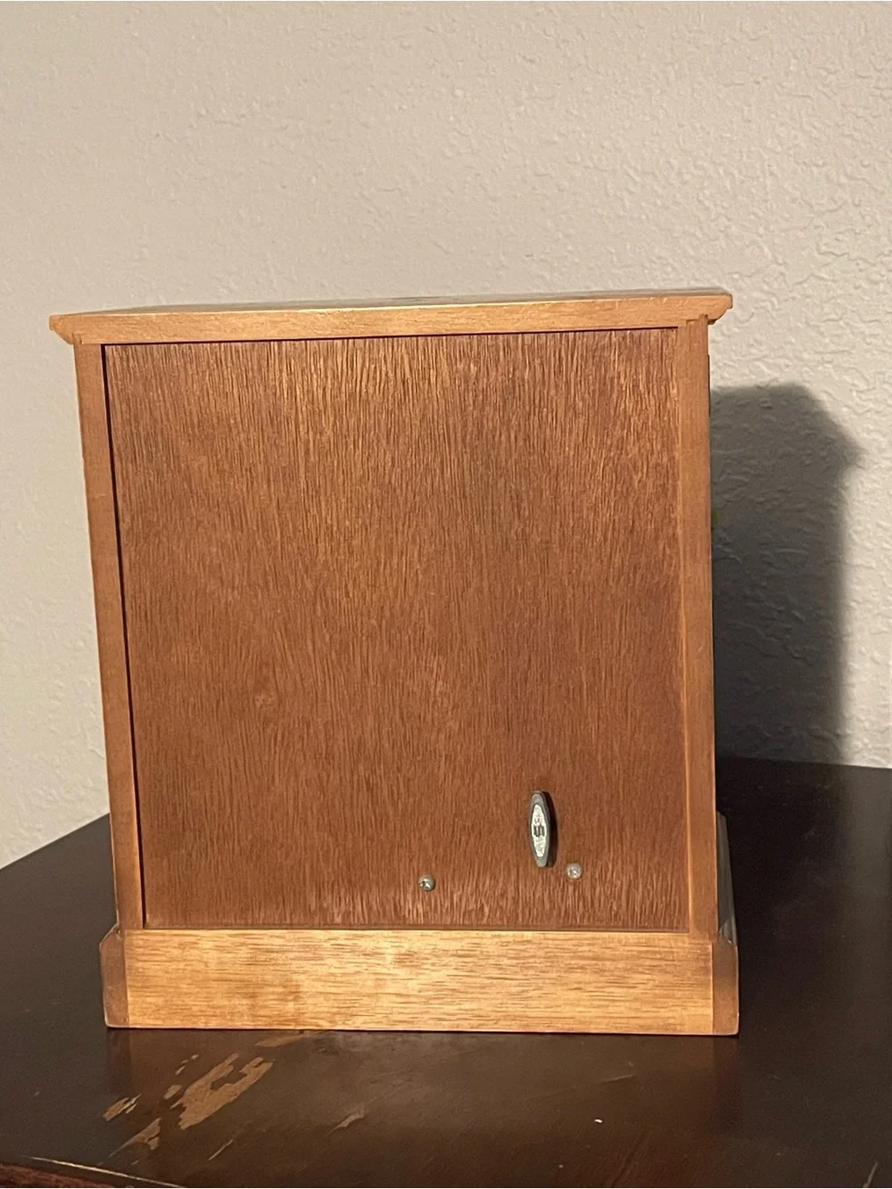 Wooden Jewelry Cabinet Organizer in Brown with Drawer